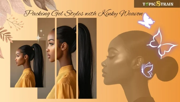 Packing Gel Styles with Kinky Weavon